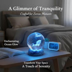 Dolphins 3D Crystal Ball 2.4in Oceans Glass Sphere Gifts for Girls, Boys - Image 4