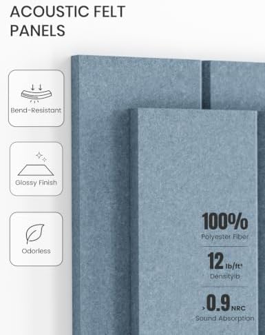 Fluxynara Felt Bulletin Board & Cork Board Alternative 36'' x 24'' - 6 Pack - Image 5