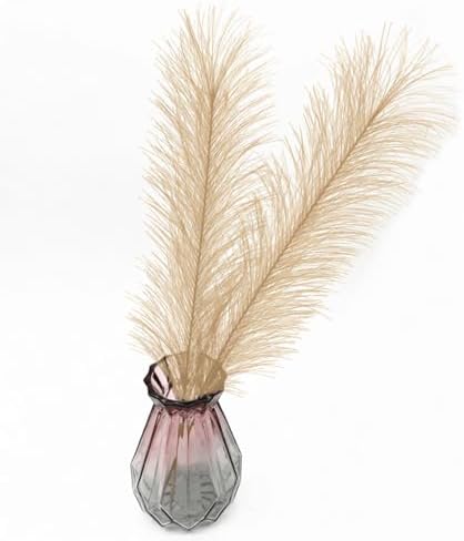 Fake Pampas Grass - Khaki 30 Pcs, Artificial Boho Small Reeds Stems 17 Inch - Image 3