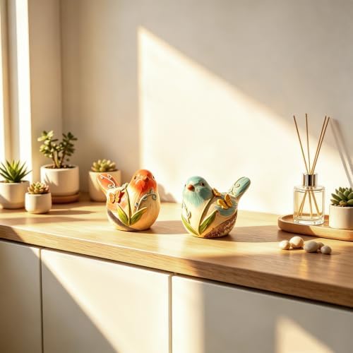 Bird Figurines for Shelf Decor, Resin Animal Figurines for Home - Image 5