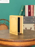 Decorative Vintage Book Shaped Trinket Storage Box - Yellow - Image 2