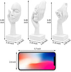 3 Pcs Thinker Statue,Modern Home Sculptures,Collectible Figurines - Image 7