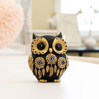 Vintage Black Owl Statue Home Decor - Evil Eye Accent for Bookshelf, Bedroom, Living Room, Office & Table. Cute Small Animal Sculpture Gift for Owl & Birds Lovers - Image 6