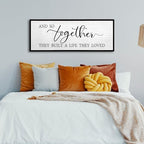 And So Together They Built A Life They Loved Wall Decor 32"X12" Black - Image 6