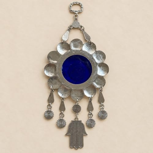 Blue Evil Eye Hamsa Hand Wall Hanging Ornament Decor, Sunflower Design - Image 6