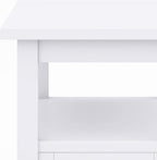 SIMPLIHOME Warm Shaker Solid Wood Transitional-Style 48-inch Wide Coffee Table - Image 11