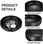 Key Bowl for Entryway Table, 8.3" Decorative Bowl for Keys, Black - Image 6