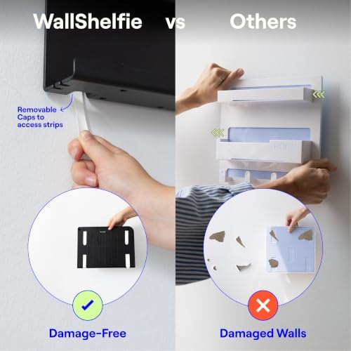 WallShelfie Bedside Wall Organizer & Dorm Decor for Dorm Room - White - Image 5
