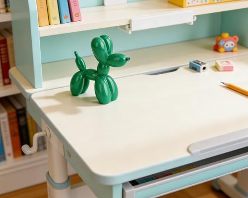 4 Inch Glossy Green Balloon Dog Sculpture - Image 5