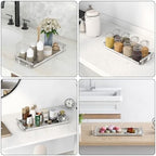 FEILERN Toilet Paper Basket,Toilet Paper Storage for Toilet Tank, Bathroom, Kitchen Counter (Silver) - Image 6