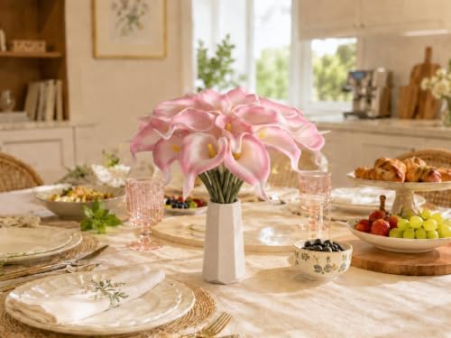 Mandy's 20pcs Pink Calla Lily Artificial Flowers - Image 7