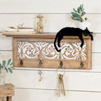 Home Decor Wooden Black Cat Decorations for Cat Lovers Cute Door Corner Decoration for House Living Room Office Desk - Image 7