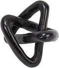 Creative Co-Op Modern Decorative Marble Link Knot, Black by Unknown