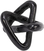 Creative Co-Op Modern Decorative Marble Link Knot, Black - Image 3