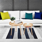 Round Coffee Table Set of 2, Natural Boho Coffee Tables, Small Mid Century - Image 5