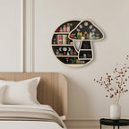 Whimsical Mushroom Decor, Witchy Moon Mushroom Shelf, Floating Wall Shelf - Image 7