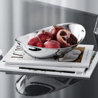 Modern Mirror Polished Stainless Steel Decorative Oval Bowl, Multipurpose Bowl for Kitchen Counter, Coffee Table Centerpiece, Elegant Home Decor Accent for Living Room, Entryway - Image 2