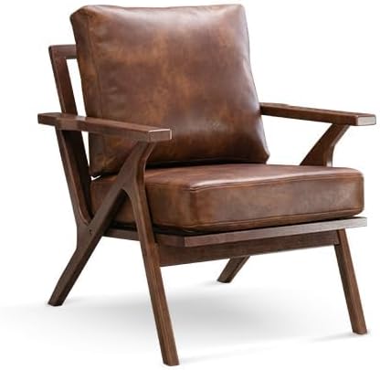 Bonzy Home Faux Leather Accent Chair - Image 6