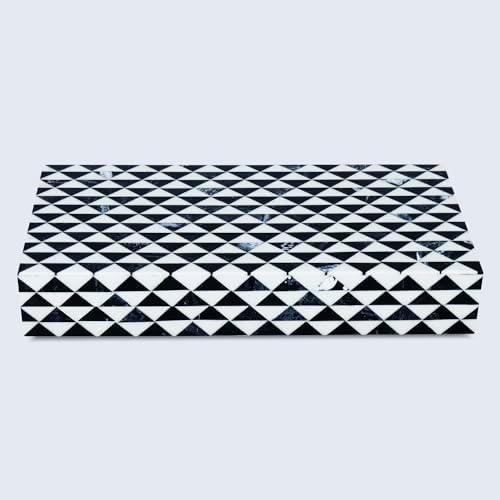 Handicrafts Home Black Large Photo Memory Storage Box with Lid, 12x6x2 In - Image 4