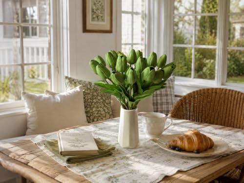 Mandy's 20pcs Artificial Green Tulips - Image 5