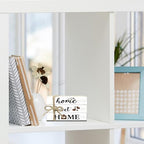 Mini Decorative Books For Home Decor, Small Wood Book Stack For Table Decor, Home Sweet Home decoration Books For Living Room Bookshelf, Farmhouse Stacked Books decoration（L47) - Image 4