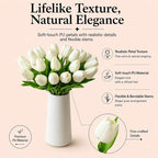 Mandy's 28pcs Artificial White Tulips - Image 2