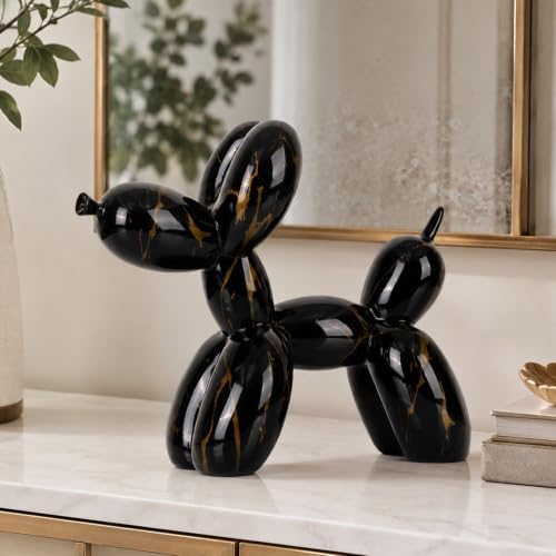 Creative Balloon Dog Sculpture Modern Home Decoration Trendy Animal Art Ornaments Collection Figurine Bedroom Living Room Office Desktop Resin Decors - Image 5
