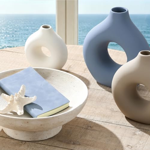 Ceramic Decorative Table Bowl Trays Home Room Decor Farmhouse (11" Rustic) - Image 7