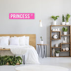"Pink PRINCESS ST" Vintage Metal Tin Sign | Perfect for Girl's Room Decor | Exquisite Wall Art | 16x4 inchesCafe (B75) - Image 5