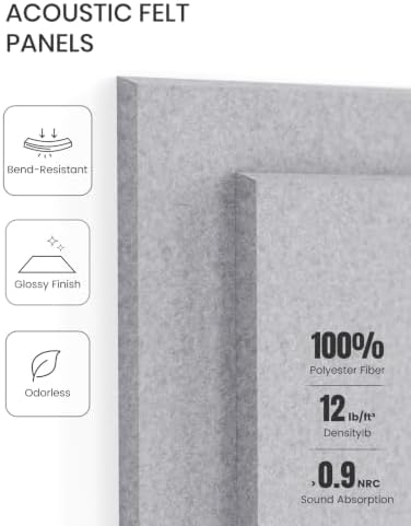 Fluxynara Felt Bulletin Board & Cork Board Alternative 36'' x 24'' - 6 Pack - Image 5