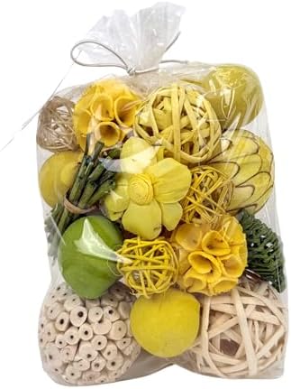 ANDALUCA Decorative Balls Orbs Bag (Yellow) by ANDALUCA