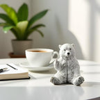 Polar Bear Middle Finger Figurine, Hilarious Funny Resin Bear Statue - Image 3