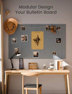 Fluxynara Felt Bulletin Board & Cork Board Alternative 48'' x 36'' - Image 6