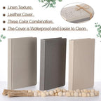 Feifeiya 3 Pieces Faux Decorative Books Set for Home Decor,Classical Grey - Image 4