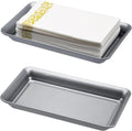 SheeChung Metal Vanity Tray, Bathroom Counter Storage Tray, Gray 2 Pack by SheeChung