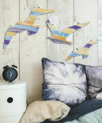 Putuo Decor 3pcs Wood Seagull Wall Decor Beach Wall Hanging Coastal Theme Wall Art Nautical Wall Sculpture Sea Birds Lake House Ocean Decor Vintage Ornaments for Home Bathroom - Image 3