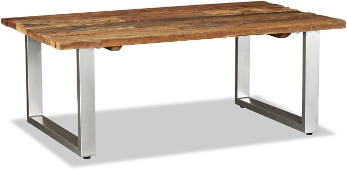 SKM Coffee Table Solid Reclaimed Wood 39.4"x23.6"x15" - Image 4