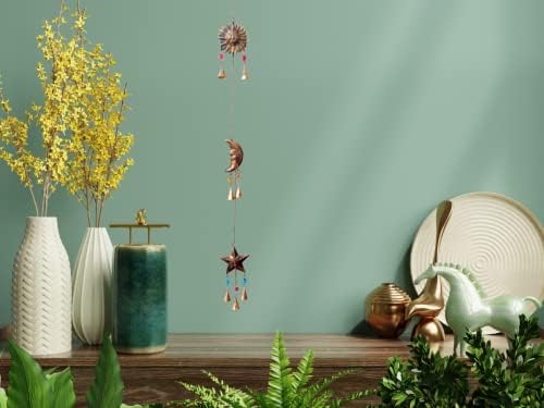 Mie Creations Sun Moon Star Face Wall Hanging Décor, Celestial Decorations - Image 4