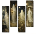 Vintage Halloween Sign, Ghost Decor Wall, 4 Pcs Halloween Hanging Signs by SUSZDOU