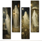 Vintage Halloween Sign, Ghost Decor Wall, 4 Pcs Halloween Hanging Signs by SUSZDOU