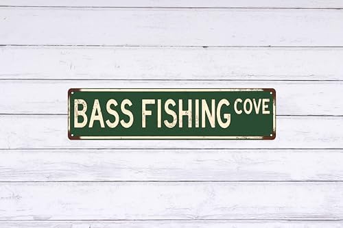 Bass Fishing Metal Sign 4x16 Inch Wall Decor for Home Bar for Man Cave & More Durable Metal Art for Sports Enthusiasts - Image 6
