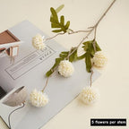 Artificial Flowers for Vase 10 Pcs, 20 in Fake Mums Long Stems White - Image 4