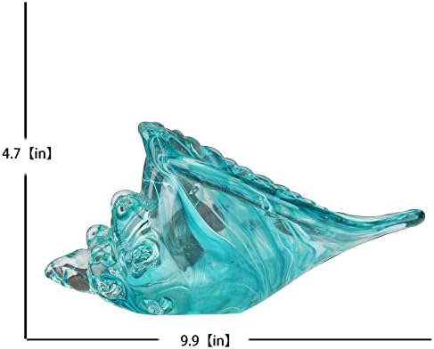Blown Glass Conch Statues - Modern Glass Art, Conch Decorative Statues for Dining Tables, Entryways, Coffee Tables, Living Rooms, Kitchens, Shelf Fillers - Image 2