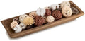 Hanobe Large Wood Decorative Dough Bowl for Coffee Table Decor, 20" Brown by Hanobe