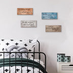 ZONWUTHY 4 Pieces Bible Verses Wall Decor Rustic Wooden Christian Signs Farmhouse Religious Decor for Home Motivational Prayer Wall Art for Living Room Office Bedroom Bathroom(Farmhouse,10x4) - Image 7