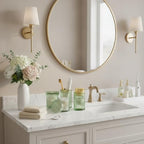 4pcs Green Glass Bathroom Accessories Set - Image 2