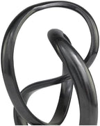 Deco 79 Aluminum Metal Abstract Decorative Sculpture Home Decor Statue, Accent Figurine 8" x 7" x 11", Dark Gray - Image 4
