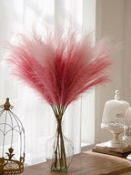 Pink Pampas Grass Decor, 9 PCS 37''/3.1FT Tall Fluffy Faux Pompas Floral, Large Artificial Pompous Grass Branches for Floor Vase Fillers, Boho Farmhouse Room Wedding Décor（Pink） - Image 5