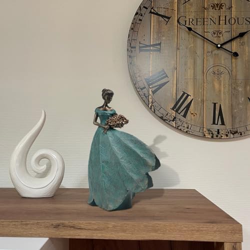 Guichifun Fairy Statue Leaf Angel Girls Resin Table Decor 5x3x7.5 Inch - Image 4