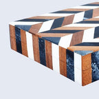 Handicrafts Home White Photo Keepsake Memory Wooden Box with Lid,6x8x1.5 In - Image 5